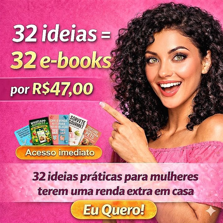 32 e-books para mulheres criarem renda extra